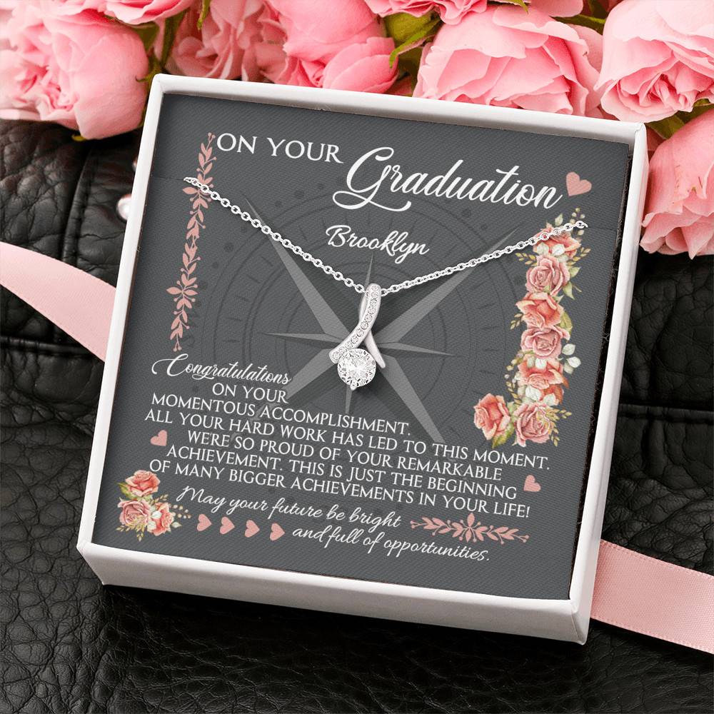 Personalized May Your Future Be Bright And Full Of Opportunities Alluring Beauty Necklace