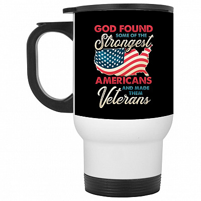14 oz. White Travel Mug