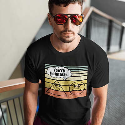 Alternative view of You're Pointless Retro Vintage T-Shirt