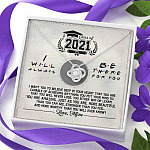 Class Of 2021 i Will Be There For You Love Knot Pendant Necklaces - Graduation Gift For Her