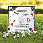 Masters Graduation Never Underestimate a Woman with Masters Degree Forever Love Pendant Necklace
