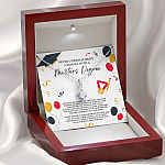 Masters Graduation Never Underestimate a Woman with Masters Degree Alluring Beauty Necklace
