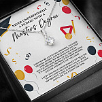 Masters Graduation Never Underestimate a Woman with Masters Degree Alluring Beauty Necklace