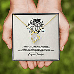 Congratulations Graduation And Now The Limit Is The Sky Graduated Forever Love Heart Necklace