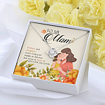 To My Mom Mothers And Daughters Never Truly Part Maybe In Distance But Never In Heart Love Knot Necklaces