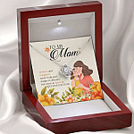 To My Mom Mothers And Daughters Never Truly Part Maybe In Distance But Never In Heart Love Knot Necklaces