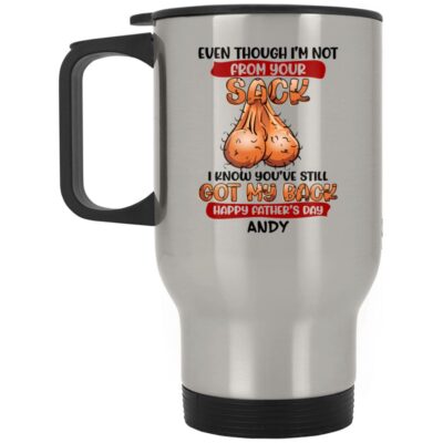 14 oz. Silver Travel Mug