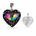Any Woman Can Be A Mother But It Takes The Strongest Woman To Be A Mom Of A Child With Wings Heart Pendant Necklace Any Woman Can Be A Mother But It Takes The Strongest Woman To Be A Mom Of A Child With Wings Heart Pendant Necklace