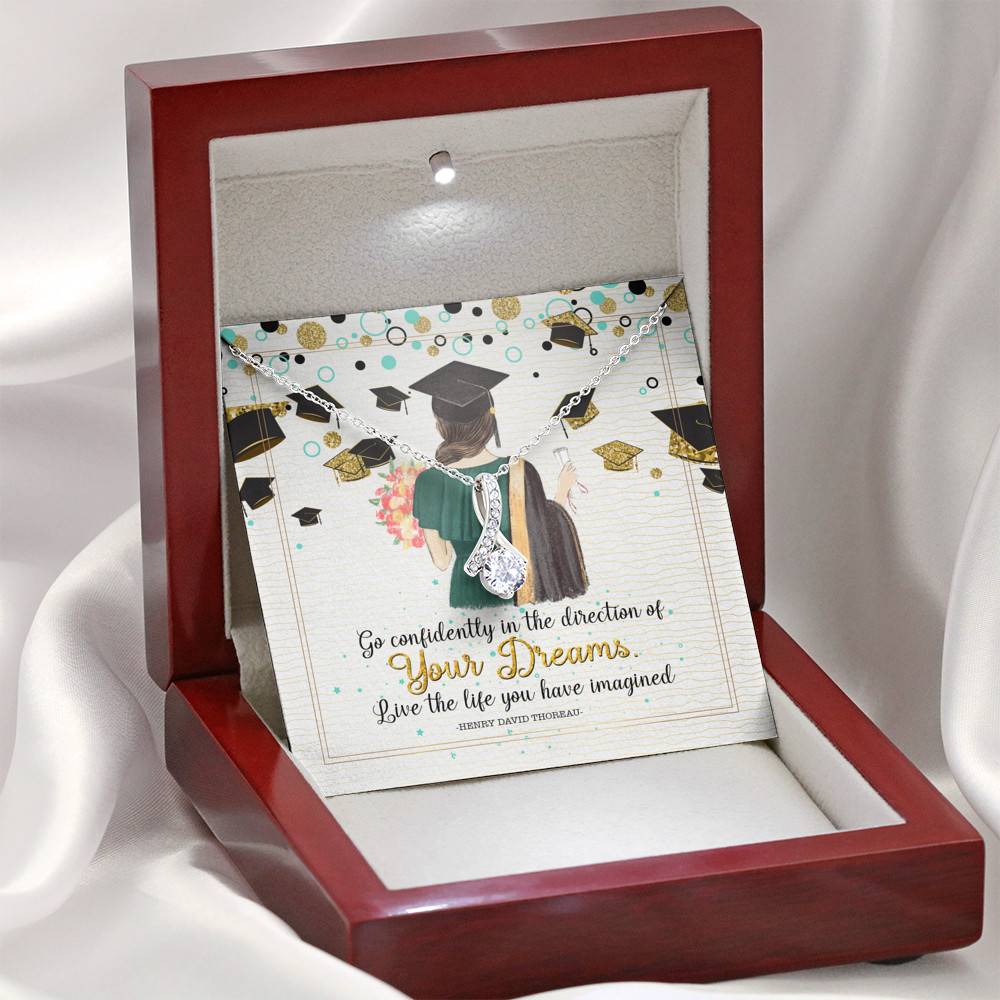 Graduation Gift Go Confidently in the Direction of Your Dreams Alluring Beauty Necklace Graduation Gift Go Confidently in the Direction of Your Dreams Alluring Beauty Necklace