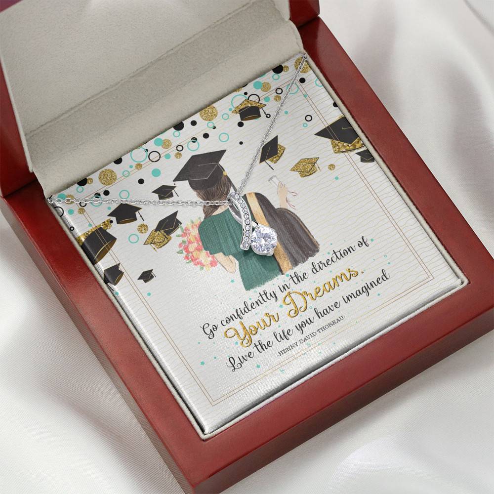 Graduation Gift Go Confidently in the Direction of Your Dreams Alluring Beauty Necklace Graduation Gift Go Confidently in the Direction of Your Dreams Alluring Beauty Necklace