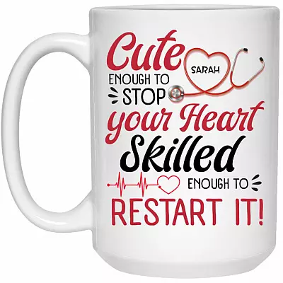 15 oz. White Mug