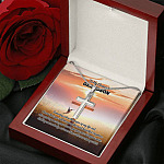 To My Dearest Grandson I Know That You Will Be One Of The Most Beautiful Chapters Artisan Crafted Cross Necklace