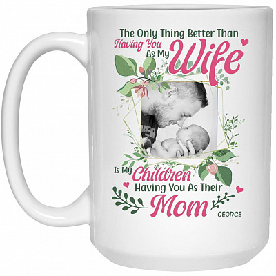 15 oz. White Mug