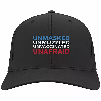 Unmasked Hat, Black, Twill Cap