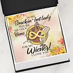 Naughty to My Smokin Hot Lady You're the Only Buns for My Wiener Infinity Heart Pendant Necklace Naughty to My Smokin Hot Lady You're the Only Buns for My Wiener Infinity Heart Pendant Necklace