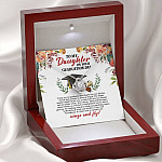 To My Daughter On Your Graduation Day Love Knot Pendant Necklaces - Graduation Day Gift For Daughter