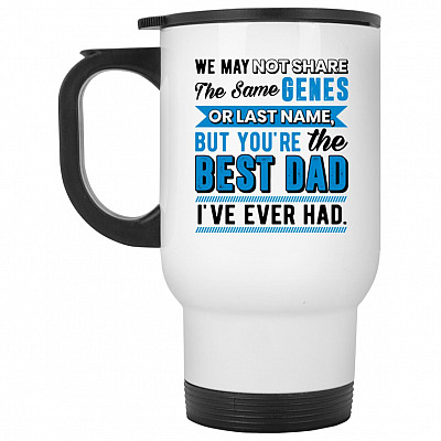 14 oz. White Travel Mug