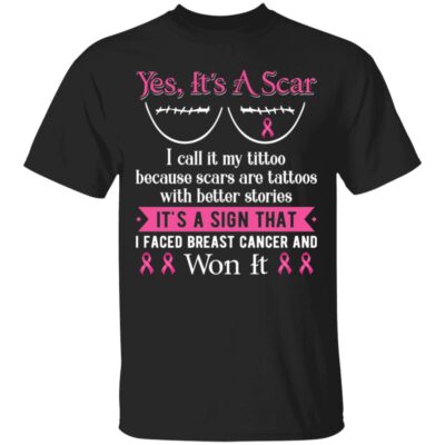1N. Yes Its A Scar (4), Black, Unisex T-Shirt