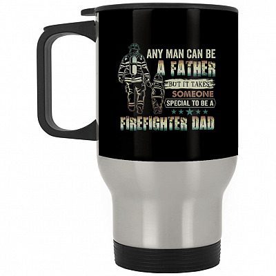 14 oz. Silver Travel Mug