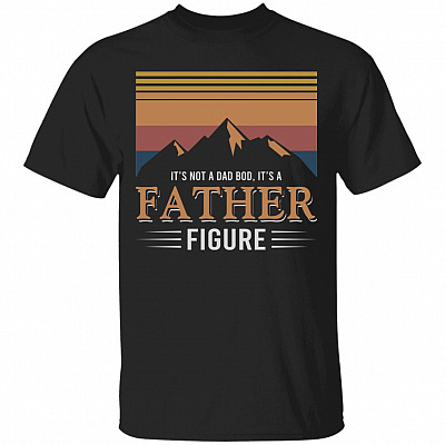 Retro Dad Black Shirt, Black, Unisex T-Shirt