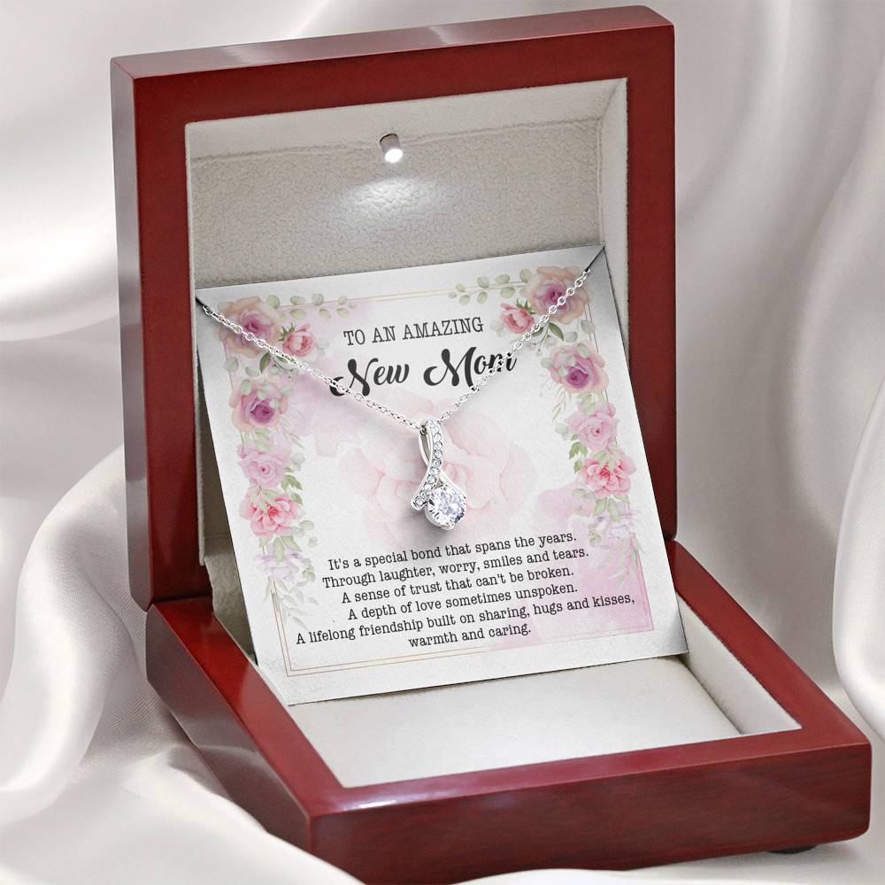 To An Amazing New Mom Alluring Beauty Pendant Necklace - New Mom Necklace