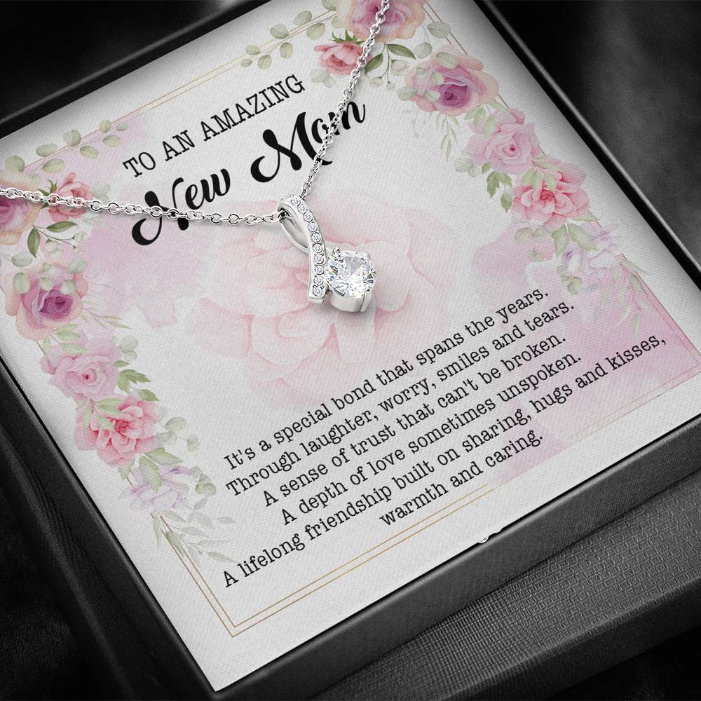 To An Amazing New Mom Alluring Beauty Pendant Necklace - New Mom Necklace