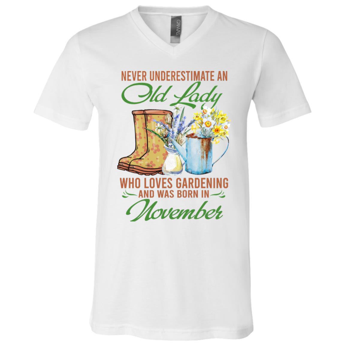 November Tshirt, White, V-Neck T-Shirt November Tshirt, White, V-Neck T-Shirt