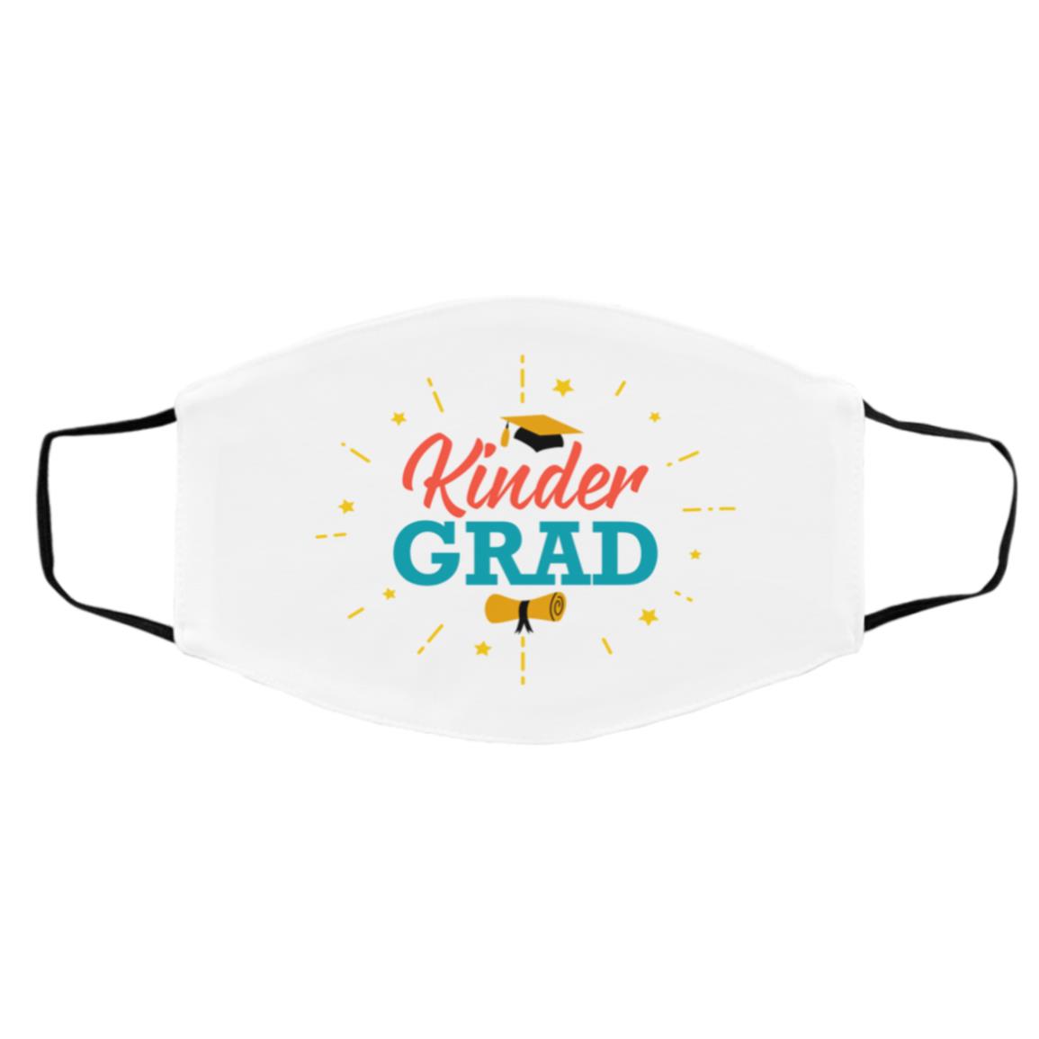 Kinder Grad Face Mask, White, Cloth Face Cover – Medium/Large