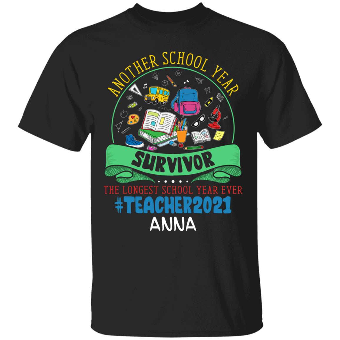 Personalized School Shirt, Black, Unisex T-Shirt