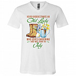gard 7, White, V-Neck T-Shirt