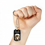 Personalized Photo Once By My Side Forever In My Heart Dog Memorial Dog Tag Pendant Necklace