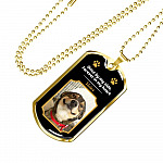 Personalized Photo Once By My Side Forever In My Heart Dog Memorial Dog Tag Pendant Necklace
