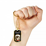 Personalized Photo Once By My Side Forever In My Heart Dog Memorial Dog Tag Pendant Necklace