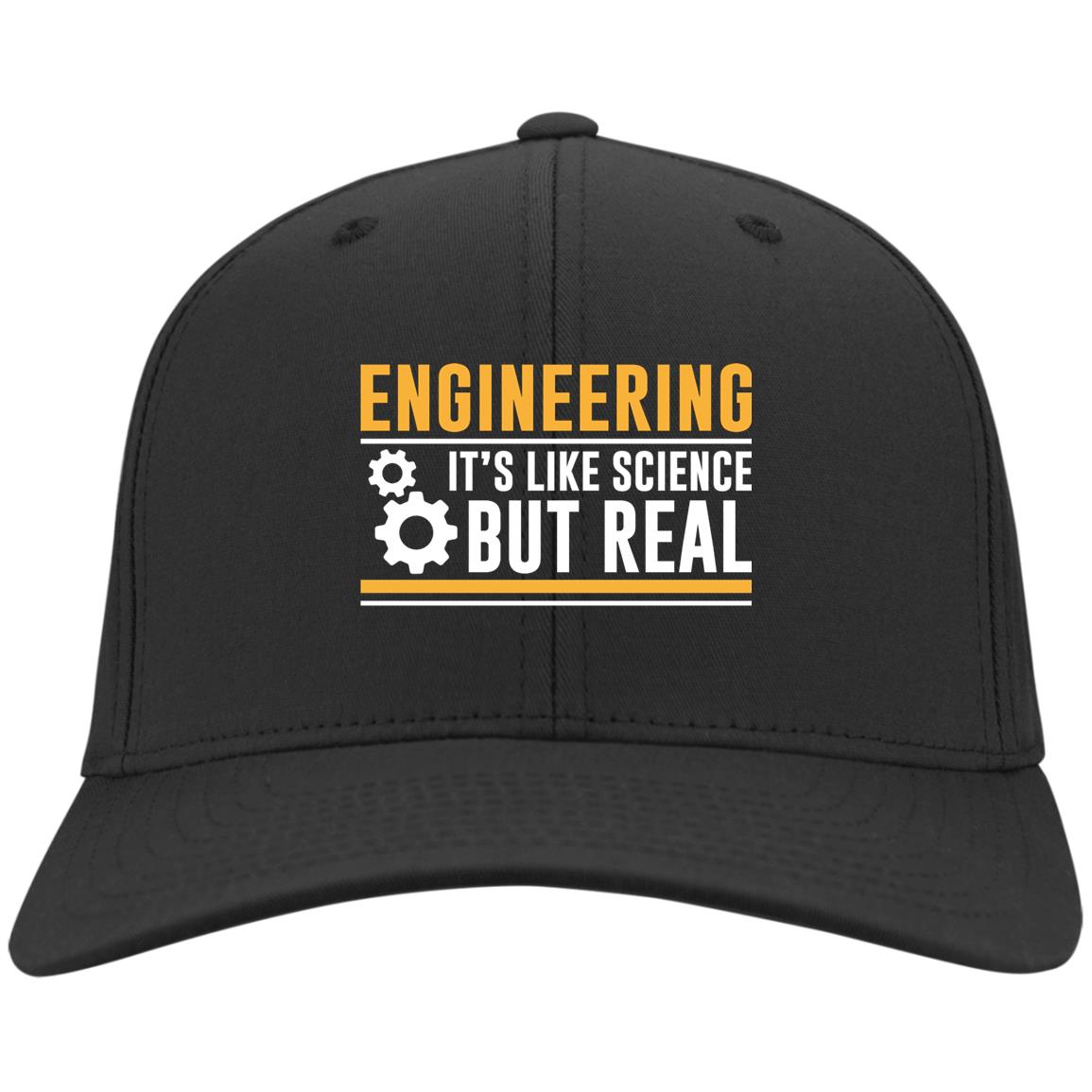 real, Black, Twill Cap real, Black, Twill Cap