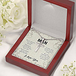 To My Man When You Wear This Cross Always Remember Whenever The Journey Takes Us Artisan Crafted Cross Necklace To My Man When You Wear This Cross Always Remember Whenever The Journey Takes Us Artisan Crafted Cross Necklace
