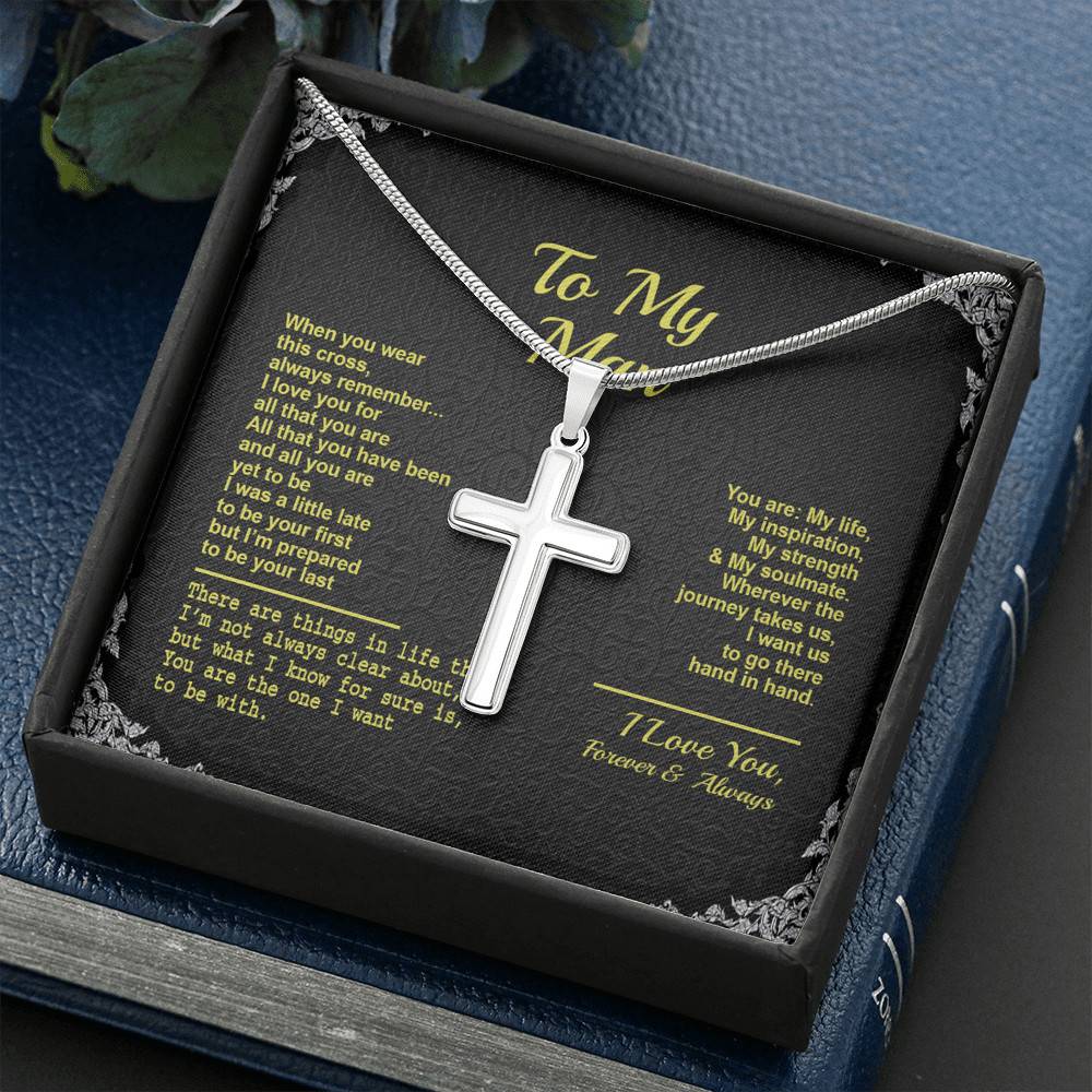 To My Man When You Wear This Cross Always Remember I Love You For All That You Are Artisan Crafted Cross Necklace To My Man When You Wear This Cross Always Remember I Love You For All That You Are Artisan Crafted Cross Necklace