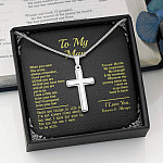 To My Man When You Wear This Cross Always Remember I Love You For All That You Are Artisan Crafted Cross Necklace To My Man When You Wear This Cross Always Remember I Love You For All That You Are Artisan Crafted Cross Necklace