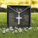 To My Man When You Wear This Cross Always Remember I Love You For All That You Are Artisan Crafted Cross Necklace To My Man When You Wear This Cross Always Remember I Love You For All That You Are Artisan Crafted Cross Necklace