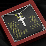To My Man When You Wear This Cross Always Remember I Love You For All That You Are Artisan Crafted Cross Necklace To My Man When You Wear This Cross Always Remember I Love You For All That You Are Artisan Crafted Cross Necklace