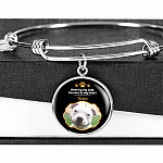 Personalized Photo Once By My Side Forever In My Heart Dog Memorial Circle Pendant Necklace