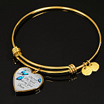 Personalized Butterflies My Mind Still Talk To You And My Heart Still Looks For You Heart Pendant Necklace-Bangle Personalized Butterflies My Mind Still Talk To You And My Heart Still Looks For You Heart Pendant Necklace-Bangle