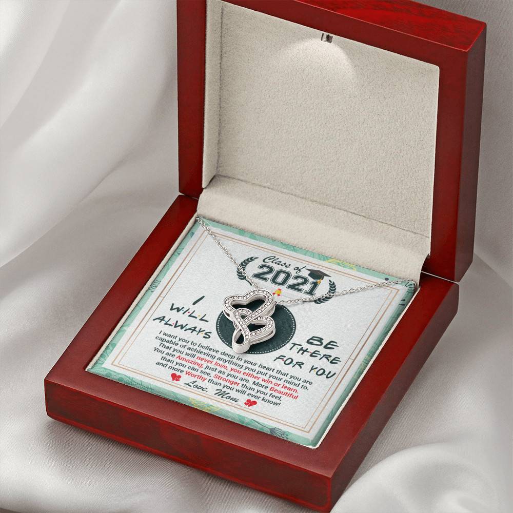 Class Of 2021 Friends I Will Always Be There For You You Are Amazing Just As You Are Double Hearts Necklace Class Of 2021 Friends I Will Always Be There For You You Are Amazing Just As You Are Double Hearts Necklace