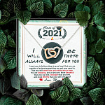 Class Of 2021 Friends I Will Always Be There For You You Are Amazing Just As You Are Joined Interlocking Hearts Necklace