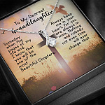 To My Dearest Granddaughter Alluring Beauty Pendant Necklace - Gift For Granddaughter To My Dearest Granddaughter Alluring Beauty Pendant Necklace - Gift For Granddaughter