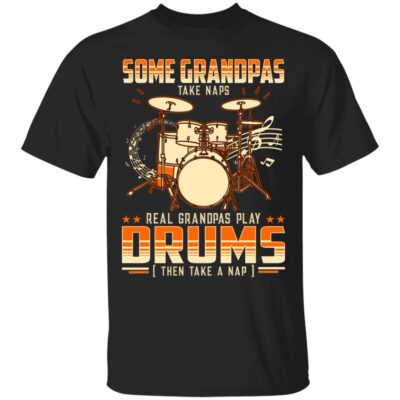 Drum Grandpa Shirt, Black, Unisex T-Shirt