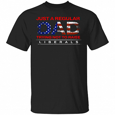 Just A Regular Dad Tee, Black, Unisex T-Shirt