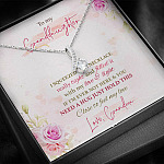 To My Granddaughter I Squeezed This Necklace Really Tight From Grandma Alluring Beauty Necklace To My Granddaughter I Squeezed This Necklace Really Tight From Grandma Alluring Beauty Necklace