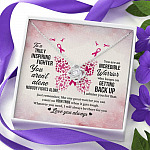 To A Truly Inspiring Fighter Love Knot Pendant Necklaces - Breast Cancer Warrior Gift