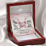 To A Truly Inspiring Fighter Love Knot Pendant Necklaces - Breast Cancer Warrior Gift