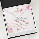 To My Granddaughter I Squeezed This Necklace Really Tight From Grandma Infinity Heart Pendant Necklace To My Granddaughter I Squeezed This Necklace Really Tight From Grandma Infinity Heart Pendant Necklace